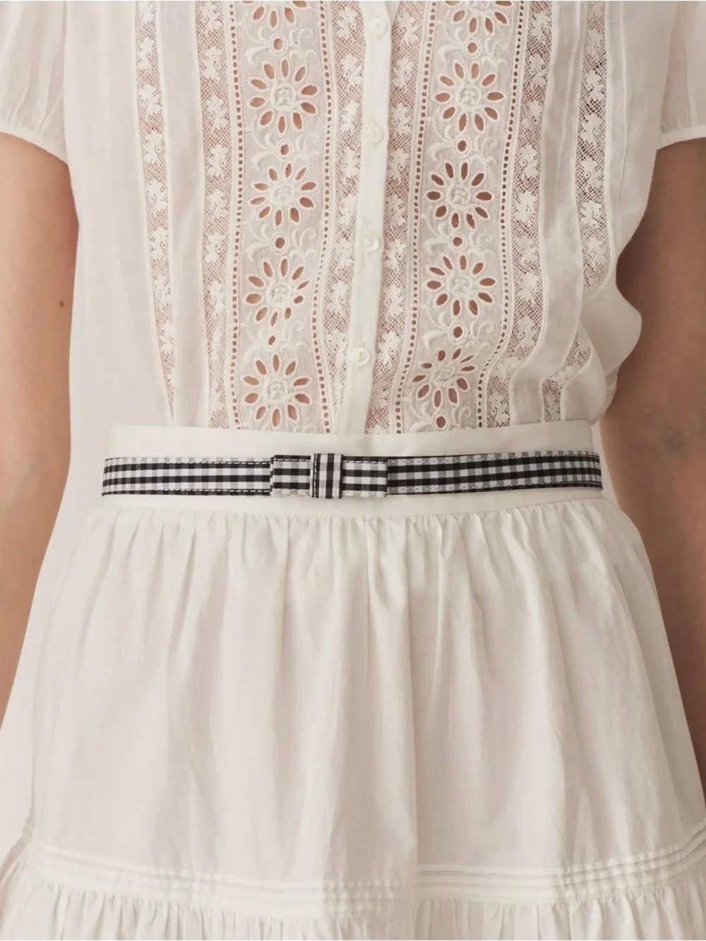 Doen June Bow Belt M/L Gungham - Picture 2 of 5